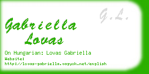 gabriella lovas business card
